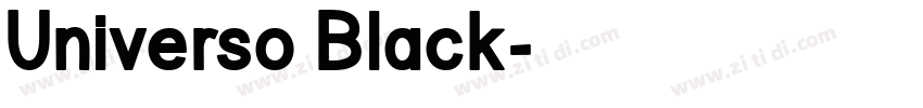 Universo Black字体转换